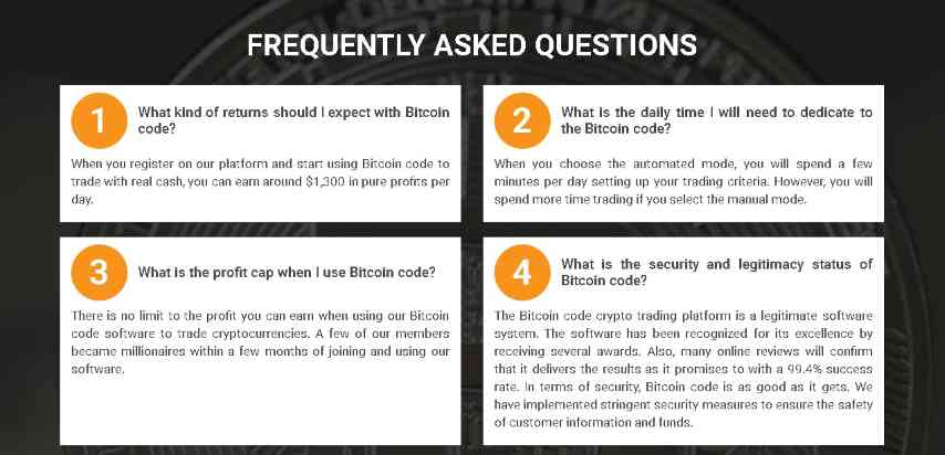 bitcoin code faq