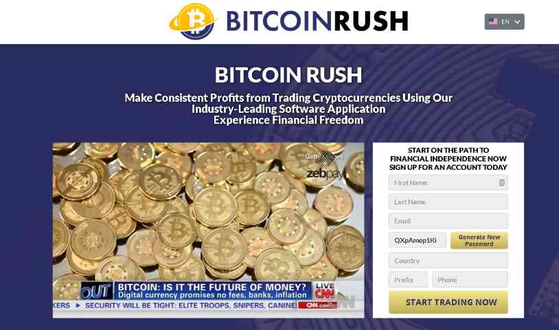 bitcoin rush homepage