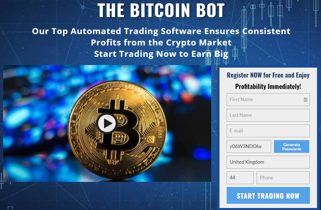 bitcoin bot register page