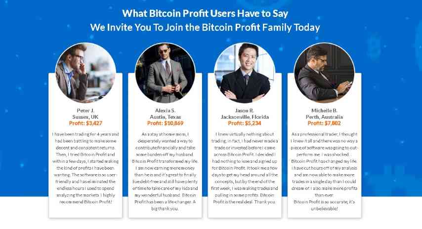 bitcoin profit testemonial