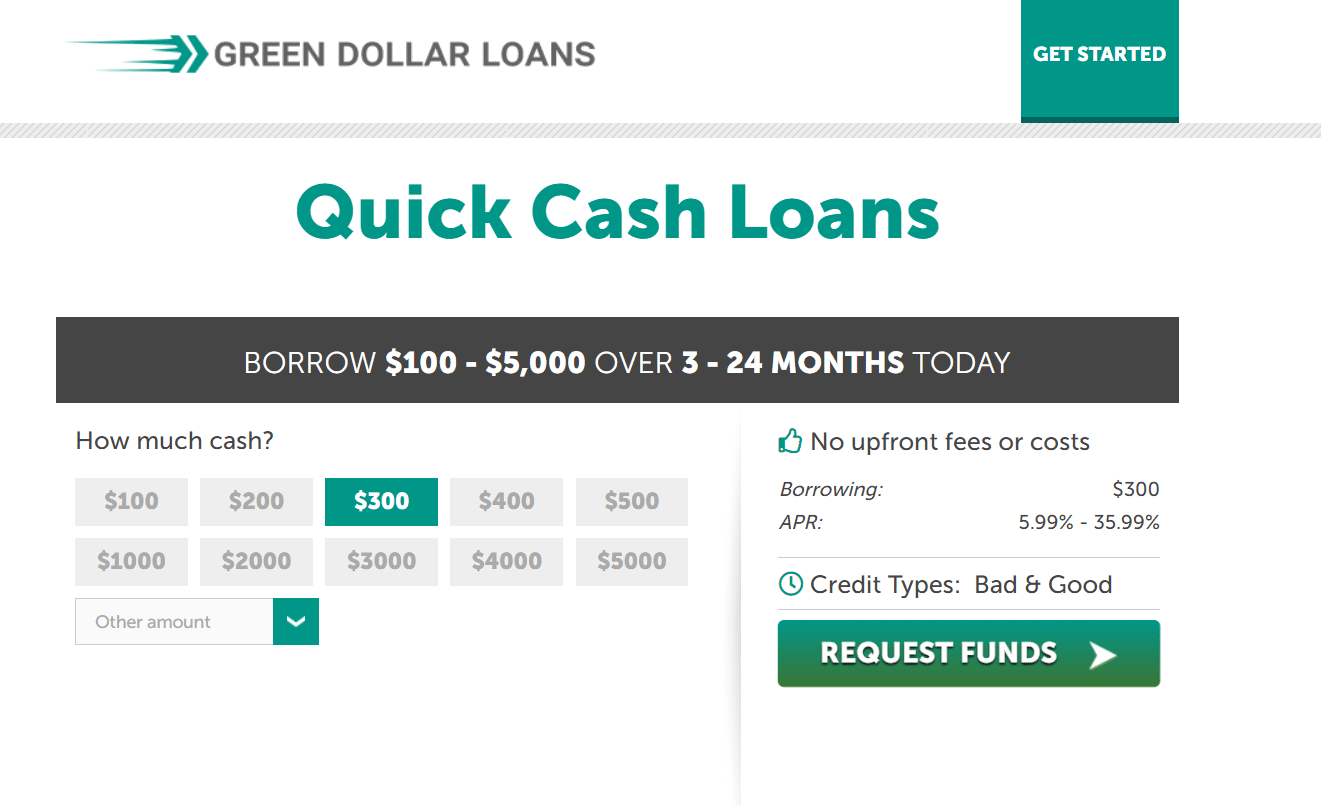 green dollar loans