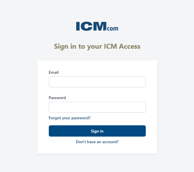 icmcapital - sign in